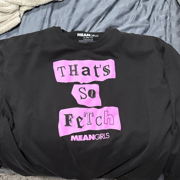 Other - Mean Girls Black Sweatshirt with Pink Print